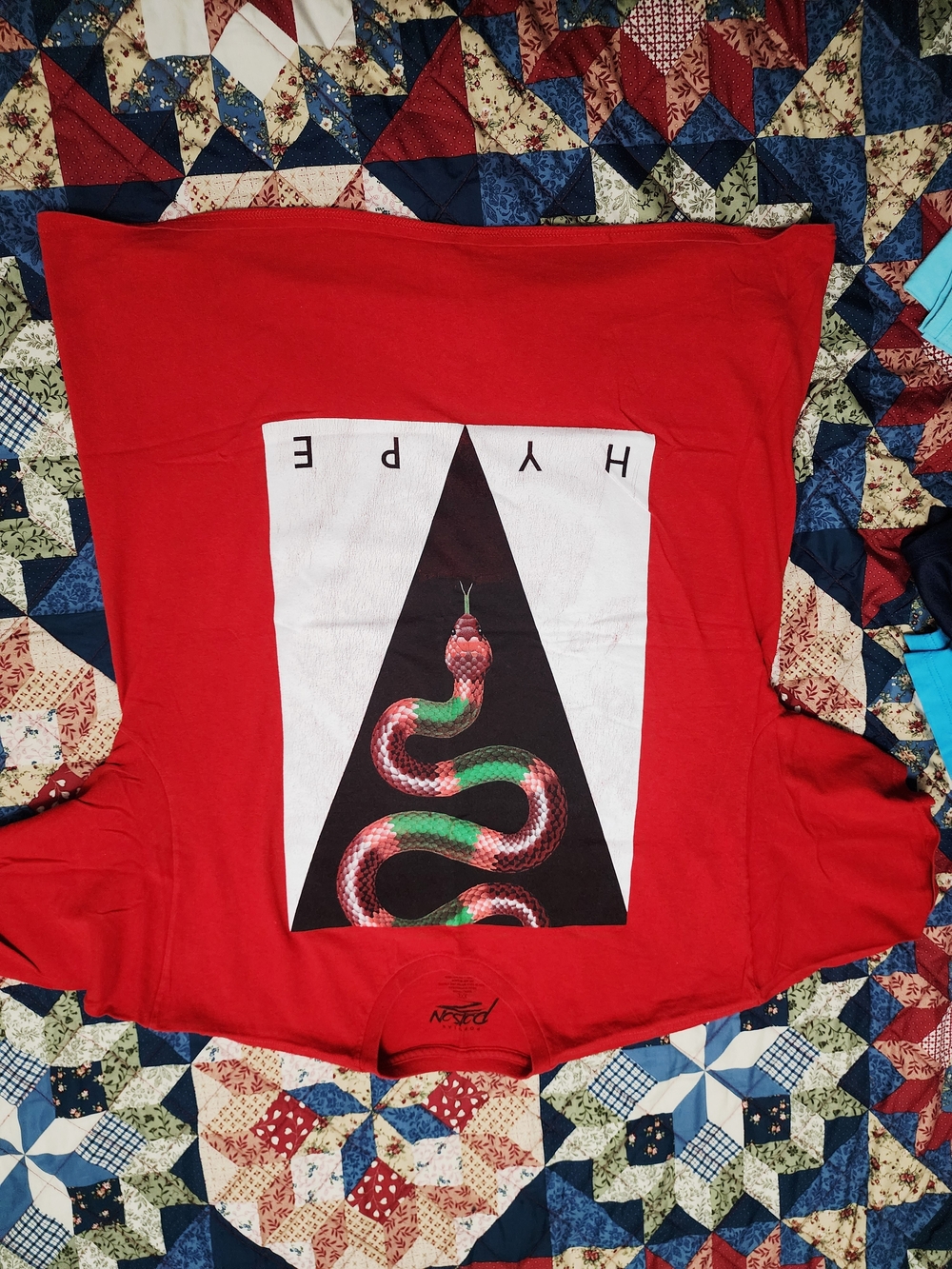 Popular Poison Red Snake HYPE Graphic Print
